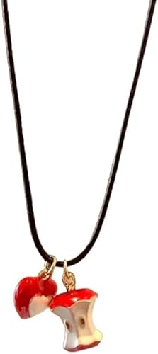 XFSRG Einzigartige Apfel-Anhänger Halskette für Mädchen Stilvolle Kommunion Geschenke für Mädchen Trendige Schmuck für den Alltag von XFSRG