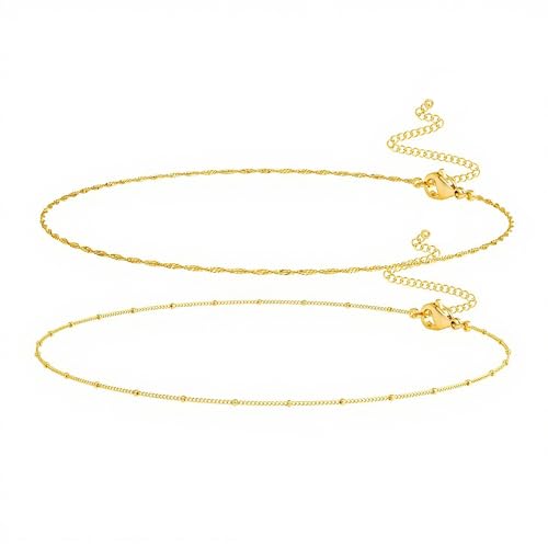 XFSRG Damen Mode Taillengürtel Metall Kettengürtel Verstellbar Vintage Körperschmuck Taille Kette für Kleid und Jeans Durchbrochenes Geschnitztes Design(Gold-2) von XFSRG