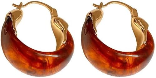 XFSRG Ohrringe Gold Creolen Silber 925 Exquisite Damen Schmuck für Festival und Alltag von XFSRG