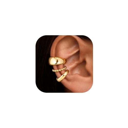 XFSRG Elegante Goldene Ohrringe für Damen Modische Schmuck Ohrringe im Set für Frauen Perfekt für Alltag und Besondere Anlässe (Gold) von XFSRG