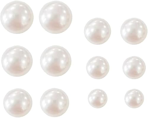 XFSRG Elegante Perlen Ohrringe Set für Damen 925 Silber Ohrstecker Klassischer Schmuck für Hochzeit Alltag und besondere Anlässe von XFSRG