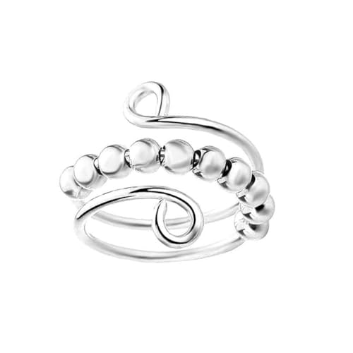 XFSRG Eleganter Damenring aus Sterlingsilber mit Perlendetails Verstellbarer Modeschmuck für Frauen Perfekt für Jeden Anlass XFSRG Eleganter Damenring aus Sterlingsilber mit Perlendetails Verstellbarer Modeschmuck für Frauen Perfekt für Jeden Anlass von XFSRG