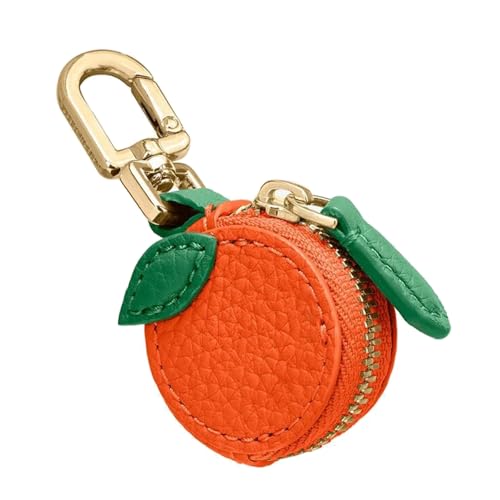 XFSRG Exquisites Coin Purse Mit Reißverschluss Mini Tasche Schlüsselanhänger Damen Münzgeldbeutel Modisches Design (Orange) von XFSRG