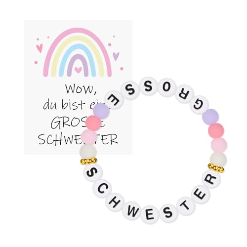 XFSRG Freundschaftsarmbänder Armband Mädchen Armband und Karte Kindergeburtstag Mitgebsel Exklusives Geschenke für Große Schwester von XFSRG
