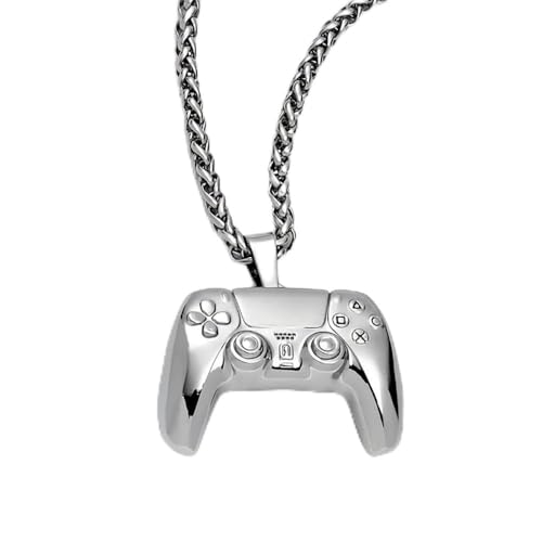 XFSRG Gamer Halskette für Damen und Herren Silberkette mit Spielcontroller Anhänger Modeschmuck für Gaming Fans Das elegante modell Perfekt für Alltag und besondere Anlässe XFSRG Gamer Halskette für Damen und Herren Silberkette mit Spielcontroller Anhänger Modeschmuck für Gaming Fans Das elegante modell Perfekt für Alltag und besondere Anlässe von XFSRG