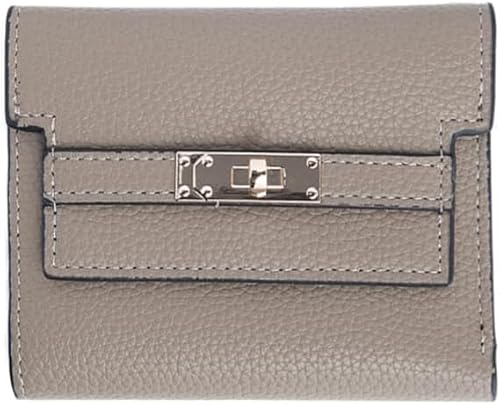 XFSRG Kompakte Geldbörse Damen Portemonnaie Kleine Brieftasche Kartenhalter Münzbörse Geldtasche Elegant Klassisch Schloss Verschluss von XFSRG