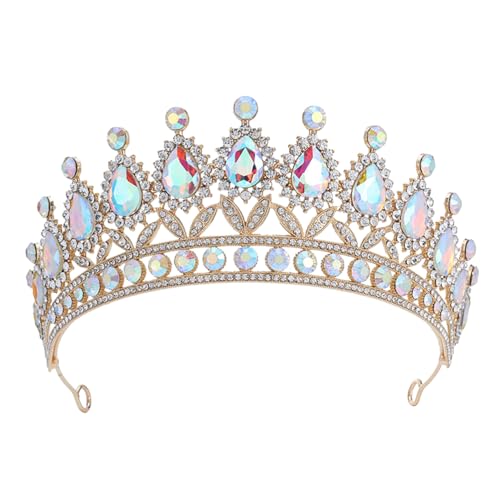 XFSRG Glitzernde Strasssteine Krone Damen Modisch und Luxuriös Diadem Elegant Tiara Prinzessin für Partys Geburtstage Bankette XFSRG Glitzernde Strasssteine Krone Damen Modisch und Luxuriös Diadem Elegant Tiara Prinzessin für Partys Geburtstage Bankette von XFSRG