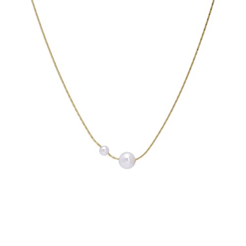 XFSRG Goldkette mit Perlen Elegante Damen Halskette Modeschmuck für Mädchen Lieblingsstück für jeden Anlass XFSRG Goldkette mit Perlen Elegante Damen Halskette Modeschmuck für Mädchen Lieblingsstück für jeden Anlass von XFSRG