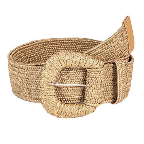 XFSRG Gürtel Damen Geflochtenes Design Taillengürtel Damen Hochwertige Materialien Gürtel Frauen Modischer Stil für Alltag und besondere Anlässe (Braun) von XFSRG