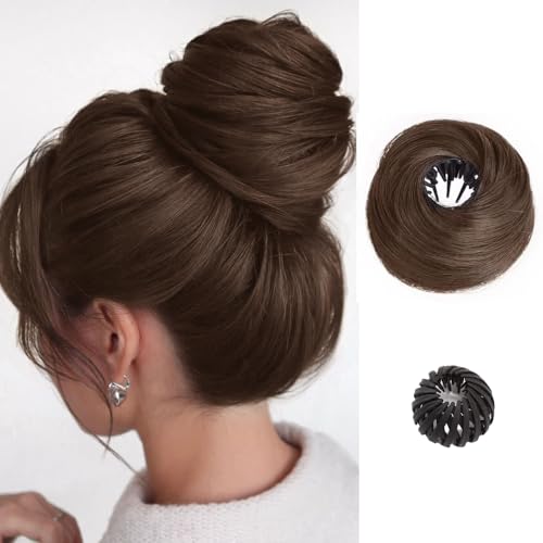 XFSRG Haarteil Dutt Haargummi Synthetisch Haarverlängerung Haardutt Messy Bun für Damen Mädchen XFSRG Haarteil Dutt Haargummi Synthetisch Haarverlängerung Haardutt Messy Bun für Damen Mädchen von XFSRG