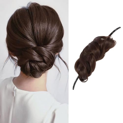 XFSRG Haarteil Groß Dutt Gelockt Haargummi Hochsteckfrisuren Haarverlängerung Messy Bun Haarteile für Damen Mädchen Kunstfaser Pferdeschwanz XFSRG Haarteil Groß Dutt Gelockt Haargummi Hochsteckfrisuren Haarverlängerung Messy Bun Haarteile für Damen Mädchen Kunstfaser Pferdeschwanz von XFSRG