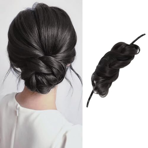 XFSRG Haarteil Groß Dutt Gelockt Haargummi Hochsteckfrisuren Haarverlängerung Messy Bun Haarteile für Damen Mädchen Kunstfaser Pferdeschwanz XFSRG Haarteil Groß Dutt Gelockt Haargummi Hochsteckfrisuren Haarverlängerung Messy Bun Haarteile für Damen Mädchen Kunstfaser Pferdeschwanz von XFSRG