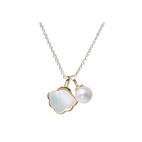 XFSRG Halskette Damen Perlen Schmuck Set Goldkette Damen Herz Kette Elegantes Design für Frauen XFSRG Halskette Damen Perlen Schmuck Set Goldkette Damen Herz Kette Elegantes Design für Frauen von XFSRG