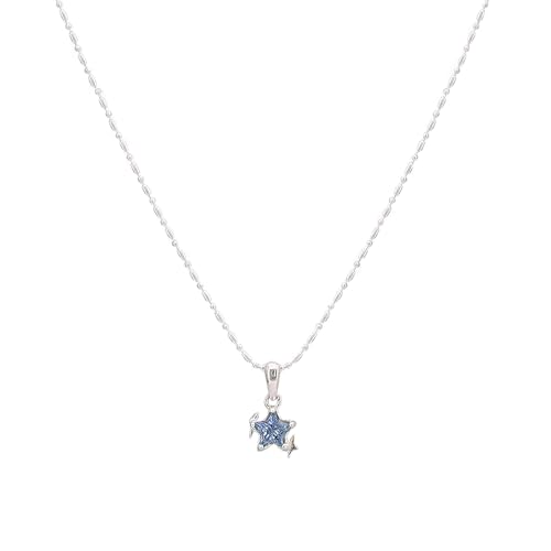 XFSRG Halskette Damen Silberkette mit Sternanhänger Modeschmuck Kette Mädchen Geschenk für besondere Anlässe XFSRG Halskette Damen Silberkette mit Sternanhänger Modeschmuck Kette Mädchen Geschenk für besondere Anlässe von XFSRG