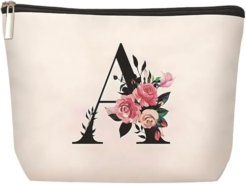 XFSRG Rechteckige Kosmetiktasche Blumenmuster Kulturbeutel Schminktasche Reise Aufbewahrungstasche Waschtasche Toilettentasche Makeup Organizer von XFSRG