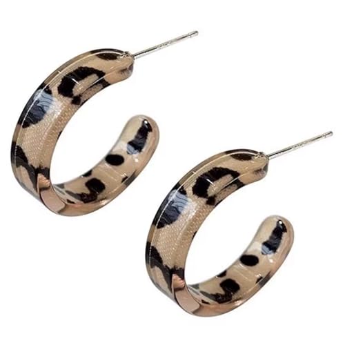 XFSRG Leopard Creolen Damen Schmuck Vintage Ohrringe Tropfen Lange Hängend Ohrclips Silber Boho Statement XFSRG Leopard Creolen Damen Schmuck Vintage Ohrringe Tropfen Lange Hängend Ohrclips Silber Boho Statement von XFSRG