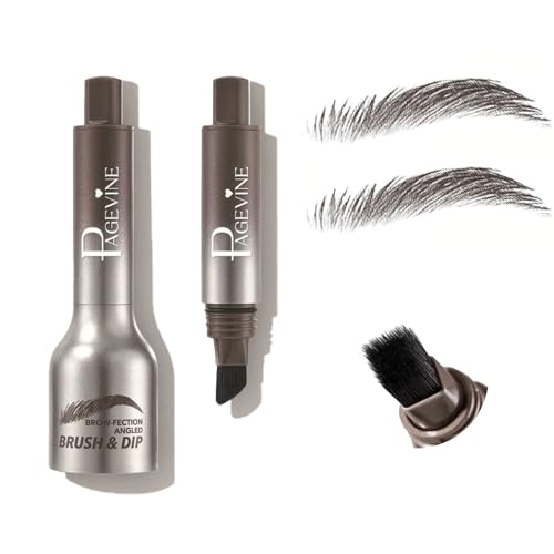 XFSRG Microblading Augenbrauenstift Wasserdichter Langanhaltenden Augenbrauenstift Abgewinkelter Augenbrauen BüRste Flüssiger für Natürlich Aussehende Definierte Augenbrauen von XFSRG