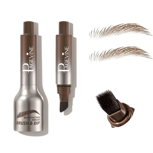XFSRG Microblading Augenbrauenstift Wasserdichter Langanhaltenden Augenbrauenstift Abgewinkelter Augenbrauen BüRste Flüssiger für Natürlich Aussehende Definierte Augenbrauen von XFSRG