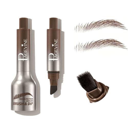 XFSRG Microblading Augenbrauenstift Wasserdichter Langanhaltenden Augenbrauenstift Abgewinkelter Augenbrauen BüRste Flüssiger für Natürlich Aussehende Definierte Augenbrauen von XFSRG