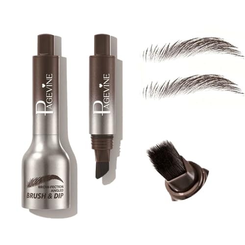 XFSRG Microblading Augenbrauenstift Wasserdichter Langanhaltenden Augenbrauenstift Abgewinkelter Augenbrauen BüRste Flüssiger für Natürlich Aussehende Definierte Augenbrauen von XFSRG