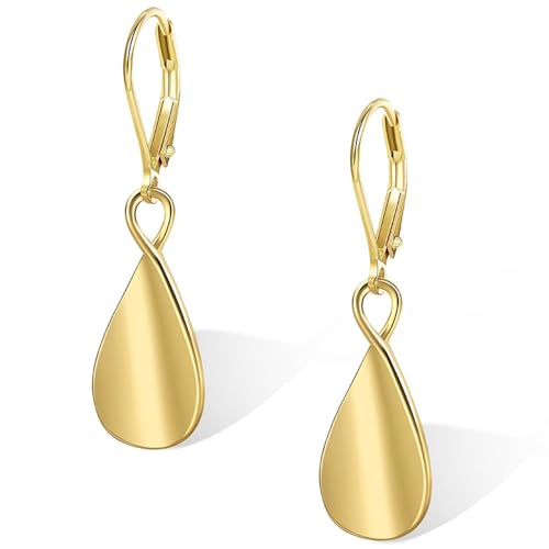 XFSRG Ohrringe Damen Glänzender Tropfenförmiger Anhänger Ohrringe Elegante Ausstrahlung Modisches Design Accessoire von XFSRG