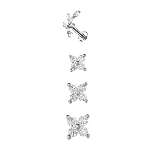 XFSRG Ohrringe Gold Damen Ohrstecker Elegantes Design für Frauen und Mädchen (EKSC-400T-Y) von XFSRG
