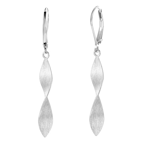 XFSRG Ohrringe Silber 925 Hängend Damen Elegante Lange Ohrhänger Aus Sterlingsilber Moderner Schmuck Für Frauen (Silber) von XFSRG