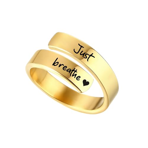 XFSRG Ringe Spiralförmiges Design Doppellagige Öffnung Liebesherzmuster Modisch und Elegant Geeignet für Frau Freundin und Tochter XFSRG Ringe Spiralförmiges Design Doppellagige Öffnung Liebesherzmuster Modisch und Elegant Geeignet für Frau Freundin und Tochter von XFSRG