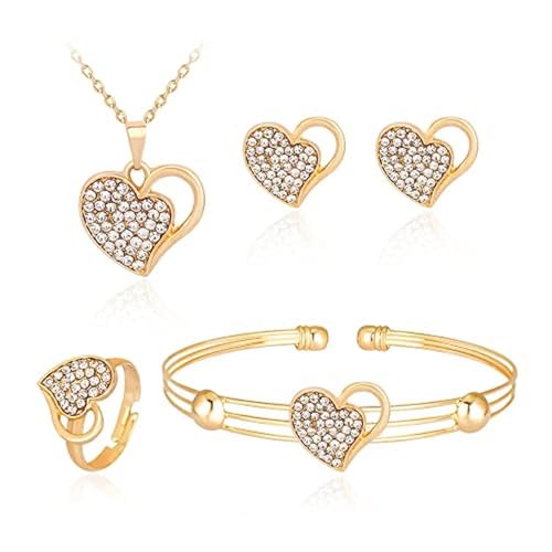 XFSRG Schmuckset Herz Design Modeschmuck Set für Damen Hochzeit und Alltag XFSRG Schmuckset Herz Design Modeschmuck Set für Damen Hochzeit und Alltag von XFSRG