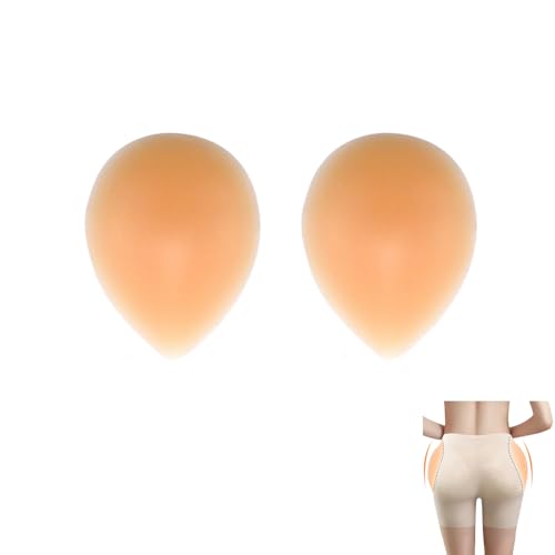 XFSRG Selbstklebende Silikon-Po-Polster Nahtlose Hüftpolster Unsichtbare Po-Vergrößerung Silikon Einlagen Weiche Shapewear für Frauen (M) von XFSRG