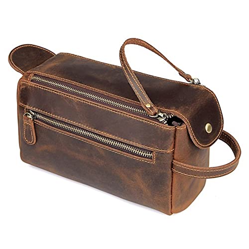 Echte Leder -Toilettenbeutel für Männer Waschen Rasierdopp -Kit Frauen Reisen Make -up Kosmetikkoffer Organisator NOTO. Echte Leder -Toilettenbeutel für Männer Waschen Rasierdopp -Kit Frauen Reisen Make -up Kosmetikkoffer Organisator NOTO. von XFZJCHAP