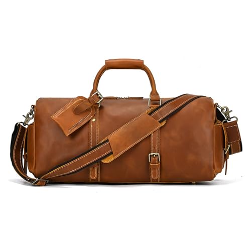 Handtasche Reisetasche Vintage Duffel Bag Herren Reise Umhängetasche Crossbody Body Cowhide Handtasche Handtasche Reisetasche Vintage Duffel Bag Herren Reise Umhängetasche Crossbody Body Cowhide Handtasche von XFZJCHAP