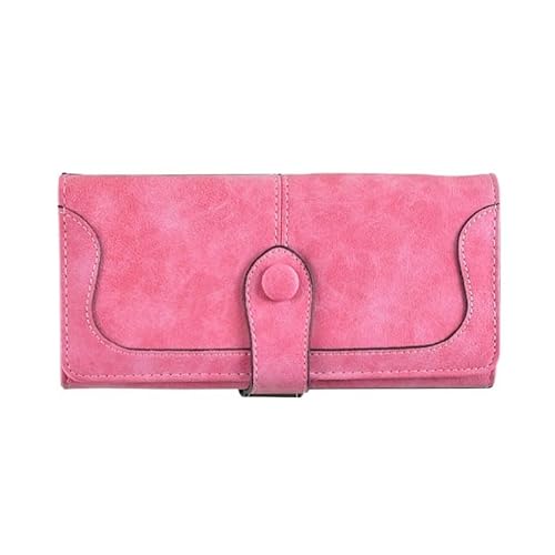 XFZJCHAP Brieftasche WOM Matte Leder Lady Geldbeutel weiblicher Kartenhalter Brieftasche, Vintage Frosted Cut Woms Long Reißverschluss Geldclip XFZJCHAP Brieftasche WOM Matte Leder Lady Geldbeutel weiblicher Kartenhalter Brieftasche, Vintage Frosted Cut Woms Long Reißverschluss Geldclip von XFZJCHAP