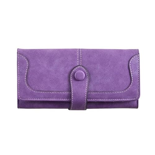 XFZJCHAP Brieftasche WOM Matte Leder Lady Geldbeutel weiblicher Kartenhalter Brieftasche, Vintage Frosted Cut Woms Long Reißverschluss Geldclip XFZJCHAP Brieftasche WOM Matte Leder Lady Geldbeutel weiblicher Kartenhalter Brieftasche, Vintage Frosted Cut Woms Long Reißverschluss Geldclip von XFZJCHAP