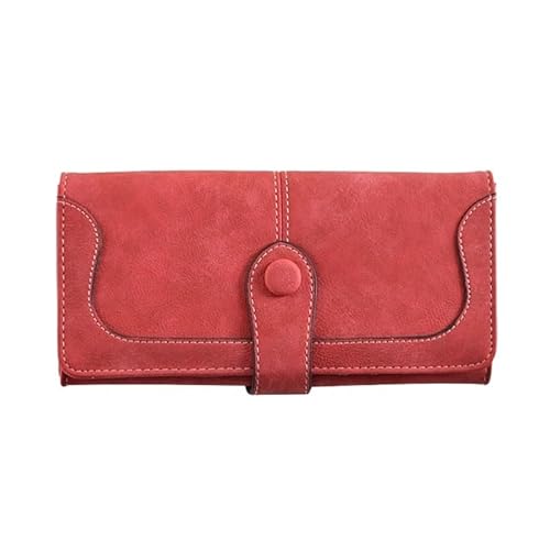 XFZJCHAP Brieftasche WOM Matte Leder Lady Geldbeutel weiblicher Kartenhalter Brieftasche, Vintage Frosted Cut Woms Long Reißverschluss Geldclip XFZJCHAP Brieftasche WOM Matte Leder Lady Geldbeutel weiblicher Kartenhalter Brieftasche, Vintage Frosted Cut Woms Long Reißverschluss Geldclip von XFZJCHAP