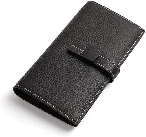 XFZJCHAP Brieftasche WOM STYLISH WAFTE Leder Lange Wallet -Schnalle Brieftasche Mehrere Kartensteckplätze (Farbe: Braun, Größe: a) von XFZJCHAP