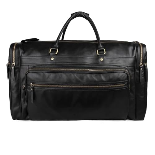 XFZJCHAP Business Leder Herren Reisen Reisen Bag wasserdichtes Leder über Nacht Tasche für männliche Handgepäck Männer Wochenendtasche XFZJCHAP Business Leder Herren Reisen Reisen Bag wasserdichtes Leder über Nacht Tasche für männliche Handgepäck Männer Wochenendtasche von XFZJCHAP