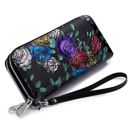 XFZJCHAP Doppelte Reißverschlussvölkerbein Damen Langes Leder-Multi-Slot , Multi-Card-Anti-RF-Scanfunktion, die Beste Wahl , The Rose XFZJCHAP Doppelte Reißverschlussvölkerbein Damen Langes Leder-Multi-Slot , Multi-Card-Anti-RF-Scanfunktion, die Beste Wahl , The Rose von XFZJCHAP