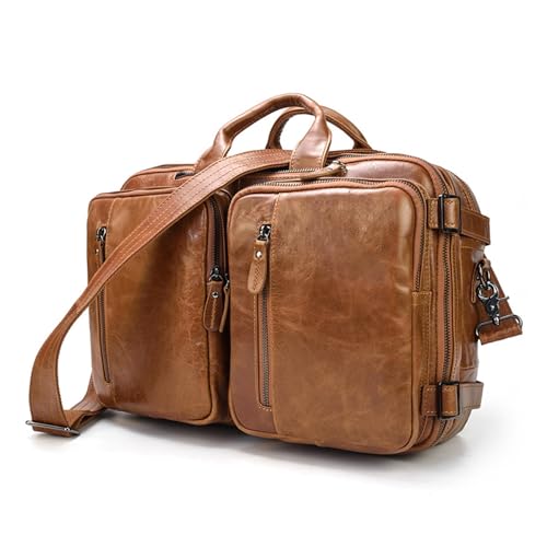 XFZJCHAP Drei benutzen Männer Aktentasche Ölleder Business Hand Bag Layer Cowide Multifunktionaler Männer Umhängetasche XFZJCHAP Drei benutzen Männer Aktentasche Ölleder Business Hand Bag Layer Cowide Multifunktionaler Männer Umhängetasche von XFZJCHAP