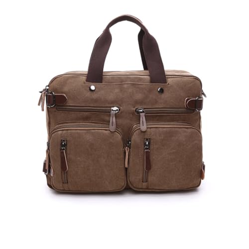 XFZJCHAP Freizeit-Leinwand-Tasche Business Aktentasche mit Crossbody Schulter Dreizwecktasche Großer Computertasche von XFZJCHAP