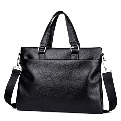 XFZJCHAP Handtasche Herrenbeutel große Kapazität Tragbarer Business -Computer -Tasche Herren -Crossbody -Tasche (Svart) von XFZJCHAP