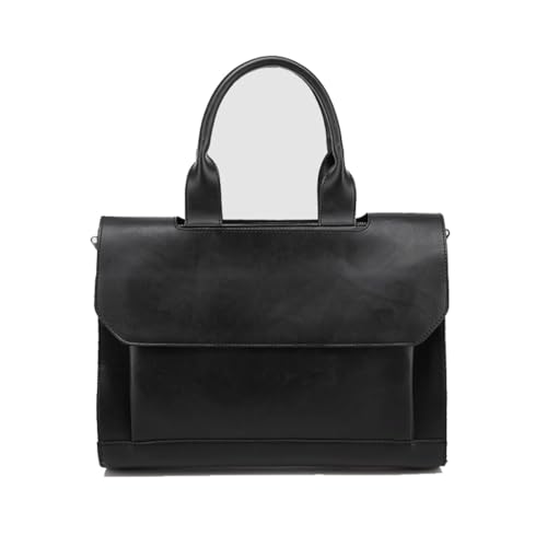 XFZJCHAP Herrenbeutel Retro -Umhängetasche Aktentasche Business Crossbody Tasche Reisen Match (Svart) von XFZJCHAP