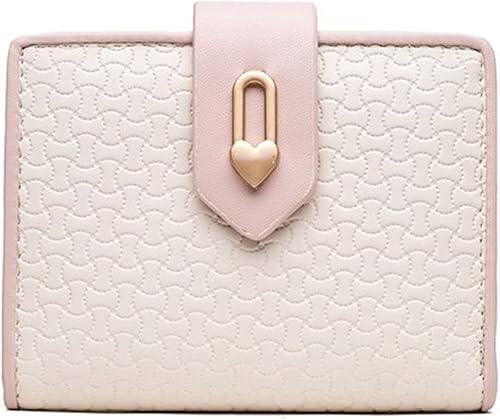 XFZJCHAP Kartenbrieftaschen Damen Leder Brieftasche mit großer Kapazität Schnallen Brieftasche Multifunktional kurzer Brieftaschenkupplung (Farbe: Gelb) von XFZJCHAP