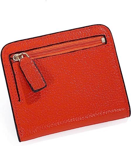 XFZJCHAP Kartenbrieftaschen Mode Split Leder Lady Wallet Mini Wallet Lady kleine Lederbrieftasche mit Münzentasche (Farbe: Schwarz) von XFZJCHAP