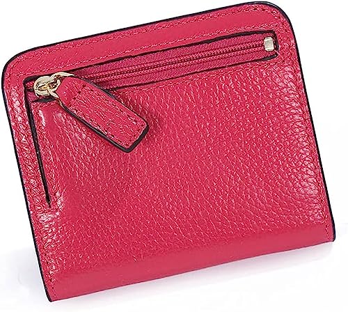 XFZJCHAP Kartenbrieftaschen Mode Split Leder Lady Wallet Mini Wallet Lady kleine Lederbrieftasche mit Münzentasche (Farbe: Schwarz) von XFZJCHAP