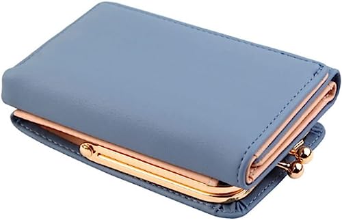 XFZJCHAP Kartenbrieftaschen WOMs Brieftet Mode Kartenkartenhalter Multifunktion Tri-Fach einfaches Gewebepreis-Geldbörsen-Leder-Geldbörsen (Farbe: Beige) von XFZJCHAP