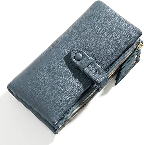 XFZJCHAP Lange Brieftaschen für WOM Soft Pu Leder Trifold Card Halter Geldbörsen Ladies Coin Standard weibliche Geldbörsen (Farbe: C, Größe: 19 * 10 * 3cm) von XFZJCHAP