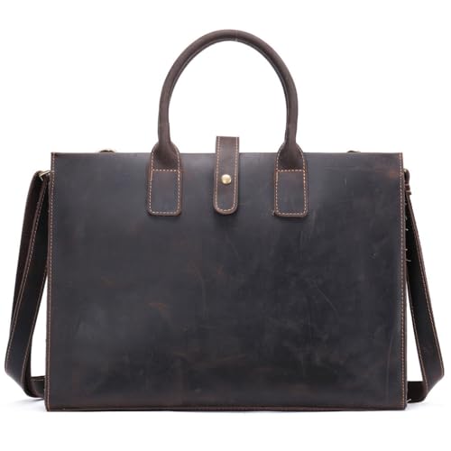 XFZJCHAP Leder Aktentasche Leder Herren Retro Handtasche große Kapazität XFZJCHAP Leder Aktentasche Leder Herren Retro Handtasche große Kapazität von XFZJCHAP