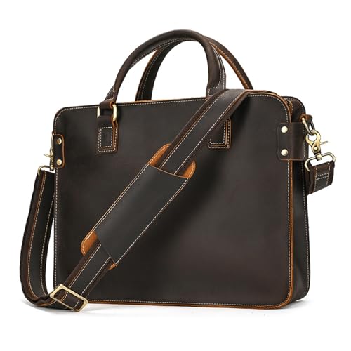 XFZJCHAP Männer Aktentasche 14 "Computertasche Top -Layer Cowide Tote Schulter -Crossbody -Pendler -Business -Tasche XFZJCHAP Männer Aktentasche 14 "Computertasche Top -Layer Cowide Tote Schulter -Crossbody -Pendler -Business -Tasche von XFZJCHAP
