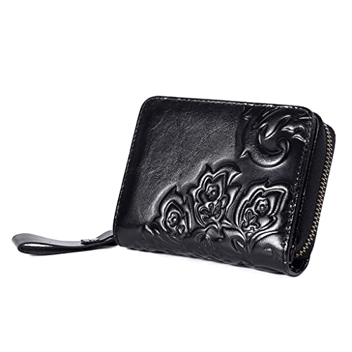 XFZJCHAP Mode WOM Wallets Guine Leder Reißverschluss Weibliche Kartenhalter Geldbeutel Brieftasche (c) von XFZJCHAP